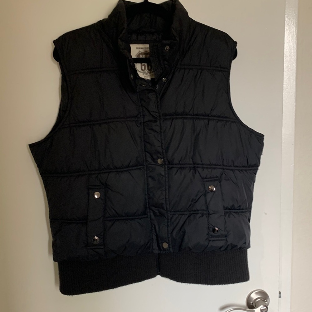 Route 66 Quilted Black Vest